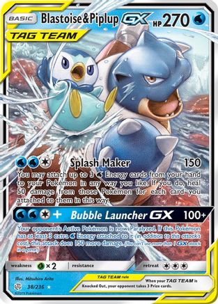 Blastoise & Piplup GX (38)/236 Ultra Rare Holofoil