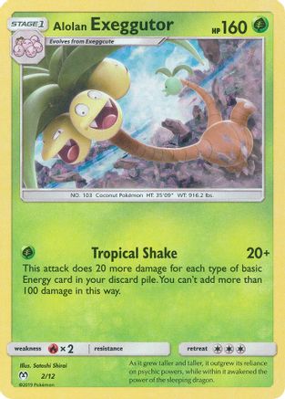 Alolan Exeggutor - 2/12 (2)/12 Promo Holofoil