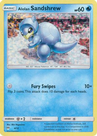 Alolan Sandshrew - 4/12 (4)/12 Promo Holofoil