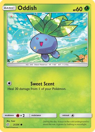 Oddish (2)/236 Common Reverse Holofoil