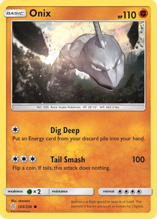 Onix (105)/236 Common Reverse Holofoil