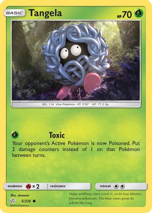 Tangela (5)/236 Common Reverse Holofoil