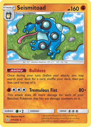 Seismitoad (117)/236 Rare Reverse Holofoil