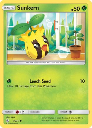 Sunkern (7)/236 Common Reverse Holofoil