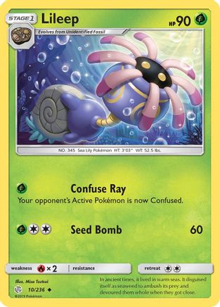 Lileep (10)/236 Uncommon Reverse Holofoil