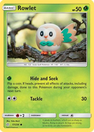 Rowlet - 17/236 (17)/236 Common Reverse Holofoil