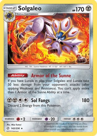 Solgaleo (142)/236 Holo Rare Reverse Holofoil