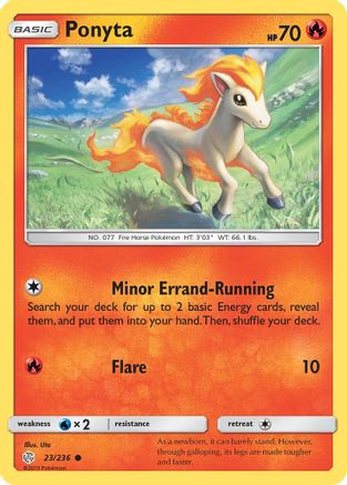Ponyta (23)/236 Common Reverse Holofoil