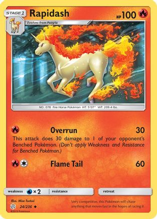 Rapidash (24)/236 Uncommon Reverse Holofoil
