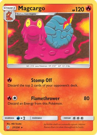 Magcargo (27)/236 Rare Reverse Holofoil