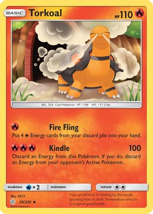 Torkoal (29)/236 Uncommon Reverse Holofoil