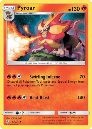 Pyroar (37)/236 Uncommon Reverse Holofoil