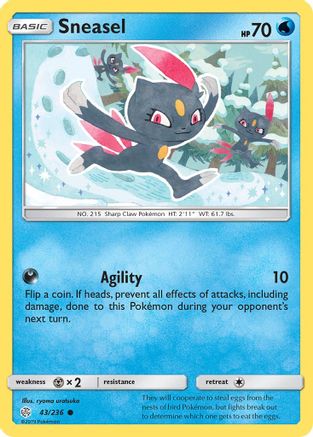 Sneasel (43)/236 Common Reverse Holofoil