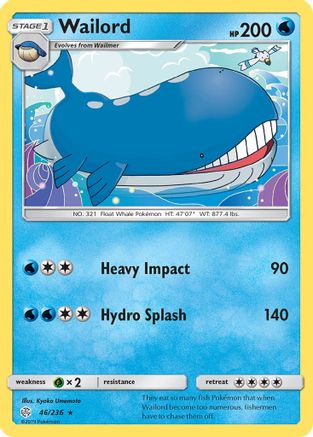 Wailord (46)/236 Rare Reverse Holofoil