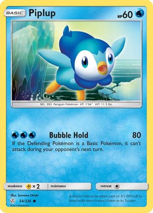 Piplup (54)/236 Common Reverse Holofoil