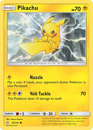 Pikachu (66)/236 Common Reverse Holofoil