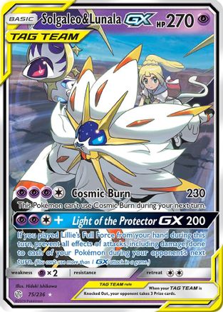 Solgaleo & Lunala GX (75)/236 Ultra Rare Holofoil
