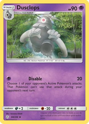 Dusclops (84)/236 Uncommon Reverse Holofoil