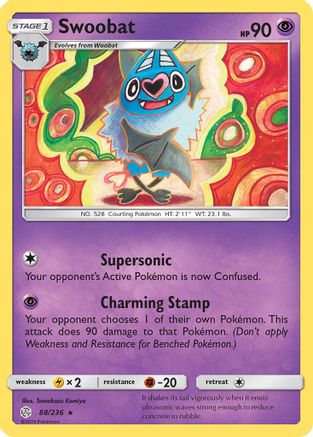 Swoobat (88)/236 Rare Reverse Holofoil