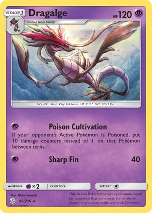 Dragalge (92)/236 Rare Reverse Holofoil
