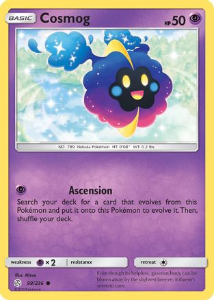 Cosmog - 99/236 (99)/236 Common Reverse Holofoil