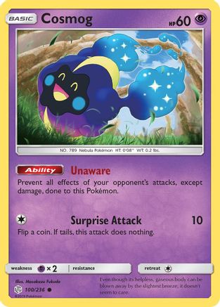 Cosmog - 100/236 (100)/236 Common Reverse Holofoil