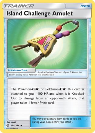Island Challenge Amulet (194)/236 Uncommon Reverse Holofoil