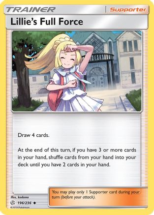 Lillie's Full Force (196)/236 Uncommon Reverse Holofoil