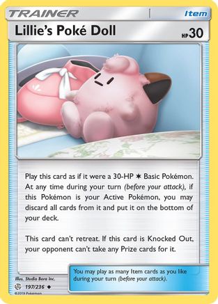 Lillie's Poke Doll (197)/236 Uncommon Reverse Holofoil