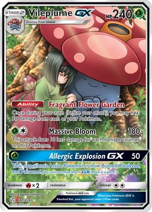 Vileplume GX (Full Art) (211)/236 Ultra Rare Holofoil