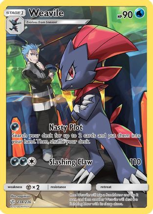 Weavile (Secret) (238)/236 Secret Rare Holofoil