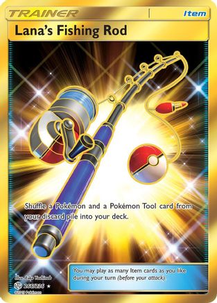 Lana's Fishing Rod (Secret) (266)/236 Secret Rare Holofoil