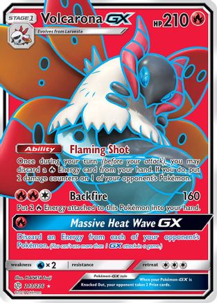 Volcarona GX (Full Art) (213)/236 Ultra Rare Holofoil