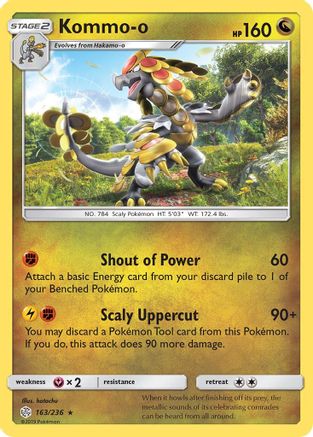 Kommo-o (163)/236 Holo Rare Reverse Holofoil
