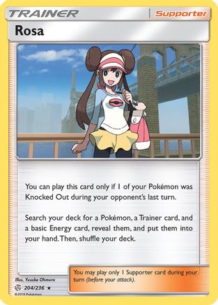 Rosa (204)/236 Holo Rare Reverse Holofoil
