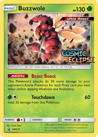 Buzzwole - SM218 (Prerelease) (SM218)/248 Promo Holofoil