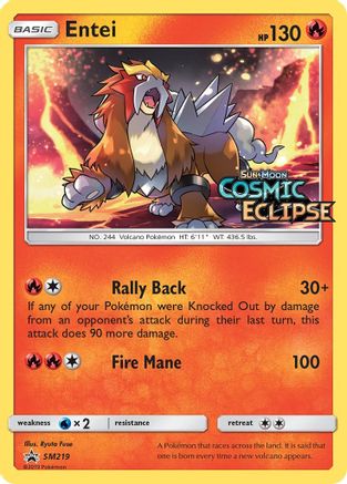 Entei - SM219 (Prerelease) (SM219)/248 Promo Holofoil