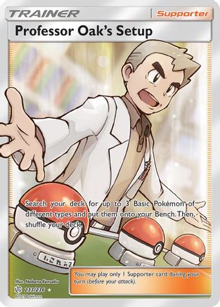 Professor Oak's Setup (Full Art) (233)/236 Ultra Rare Holofoil (cabinet)