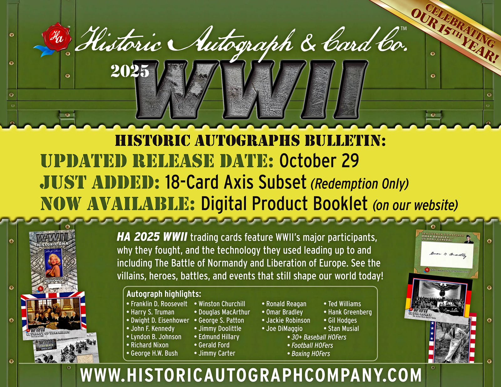 2025 Historical Autographs World War II