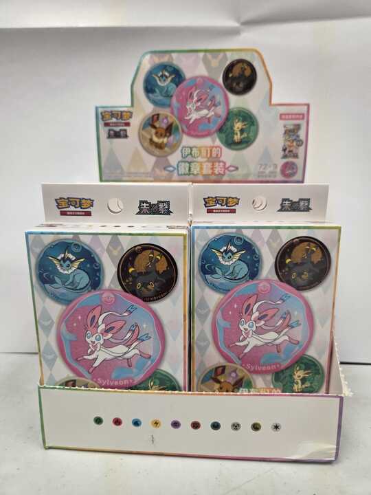 Pokémon Chinese Grand Tera Gathering Badge And Pack Set