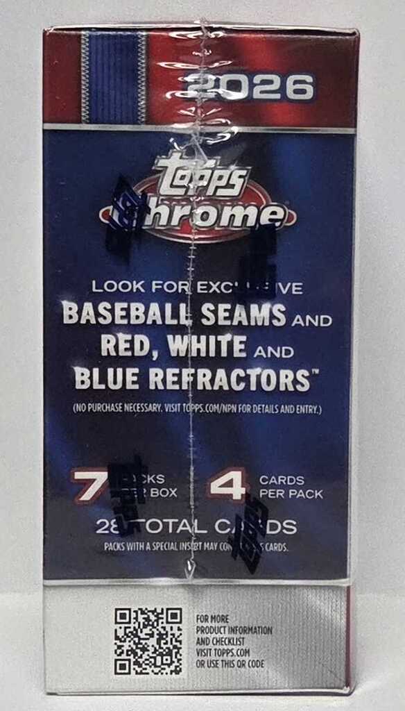 2026 Topps Chrome Baseball Value Box Limit 1