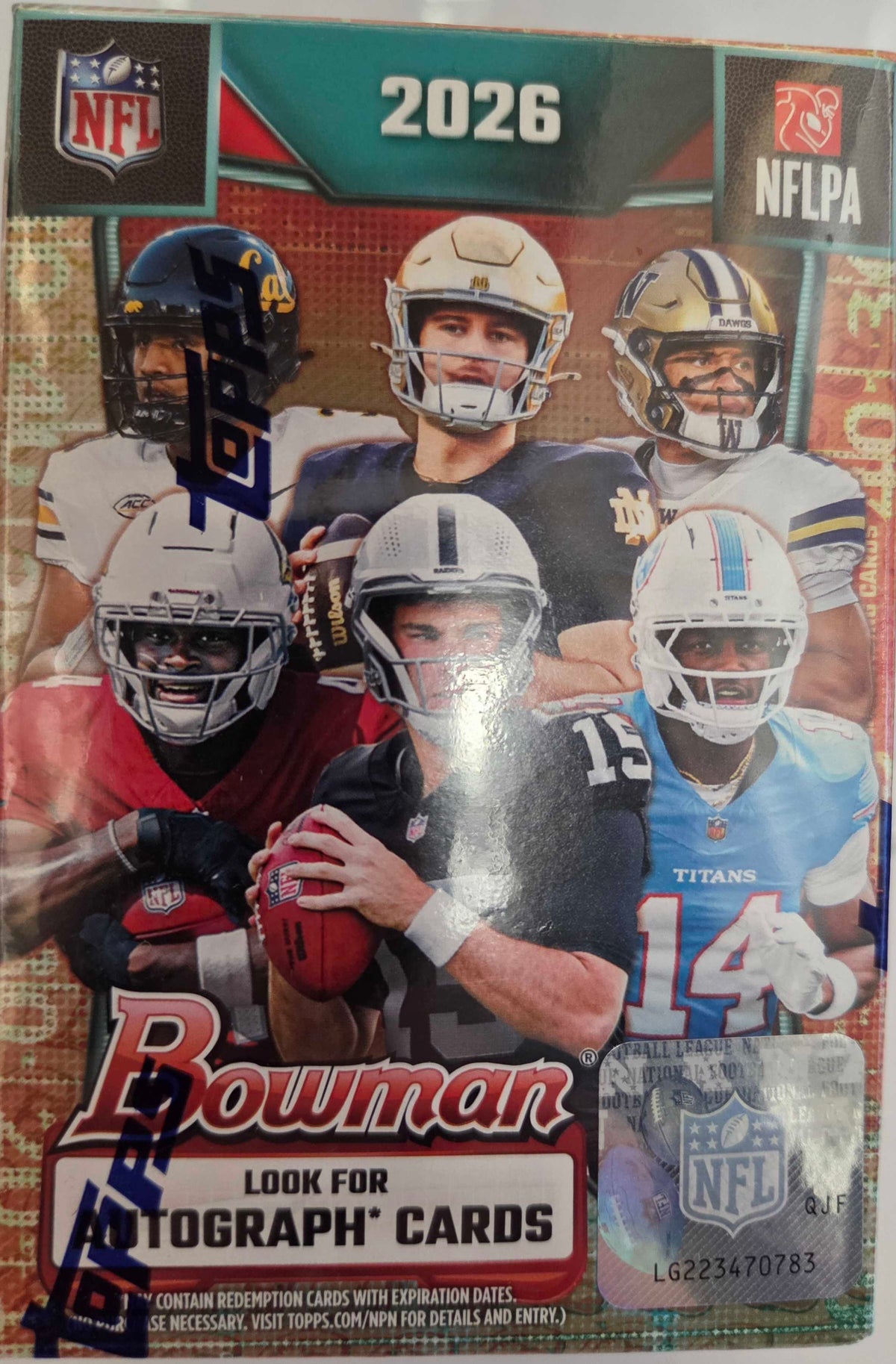 2026 Topps Bowman Football Value Box Limit 2