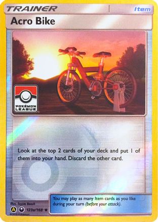 Acro Bike - 123a/168 (Pokemon League) (123a)/168 Promo Reverse Holofoil