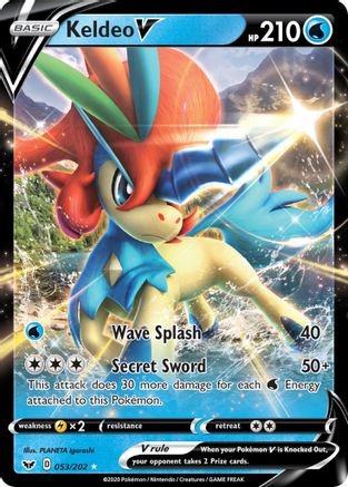 Keldeo V (53)/202 Ultra Rare Holofoil