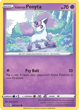 Galarian Ponyta (81)/202 Common