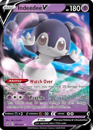 Indeedee V (91)/202 Ultra Rare Holofoil