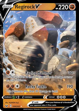 Regirock V (104)/202 Ultra Rare Holofoil
