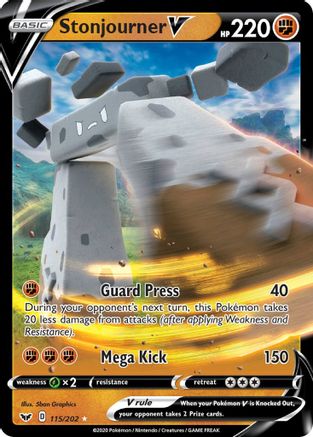 Stonjourner V (115)/202 Ultra Rare Holofoil