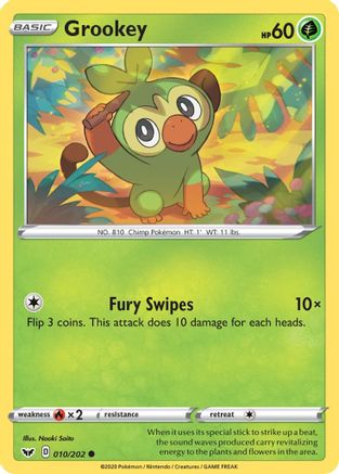 Grookey (010) (10)/202 Common