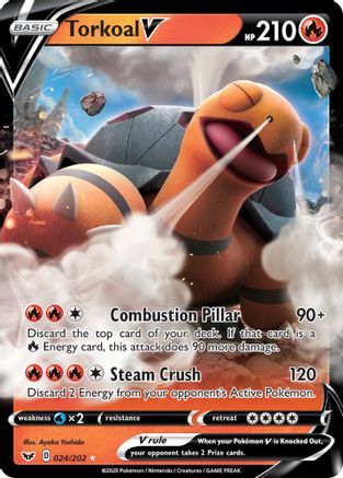 Torkoal V (24)/202 Ultra Rare Holofoil